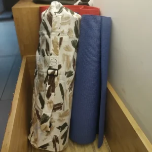 White Brush Strokes Lite Yoga Bag