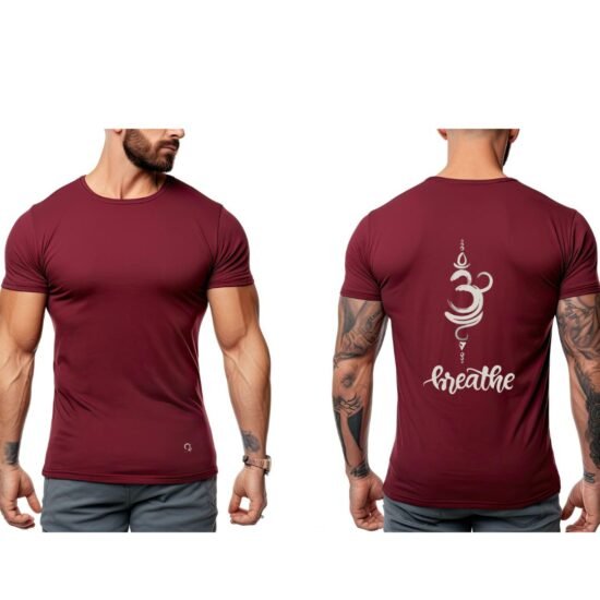 T-shirt Om Breathe - Red