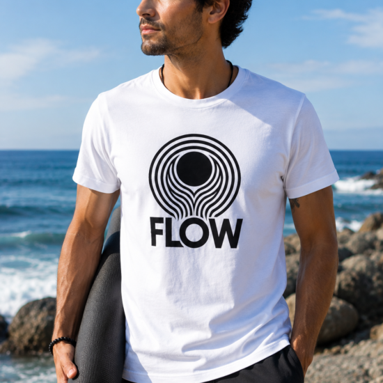 T-Shirt Move with Flow - White (Unisex)