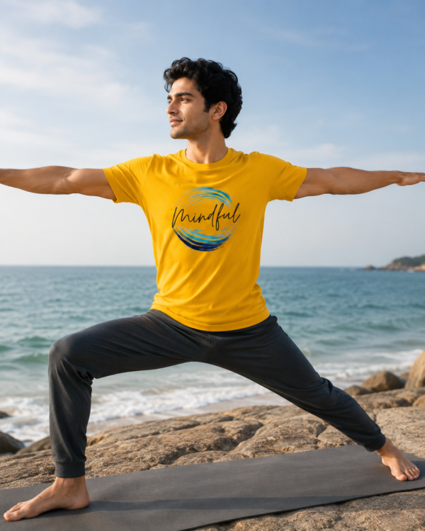 mindful yellow_model_yoga