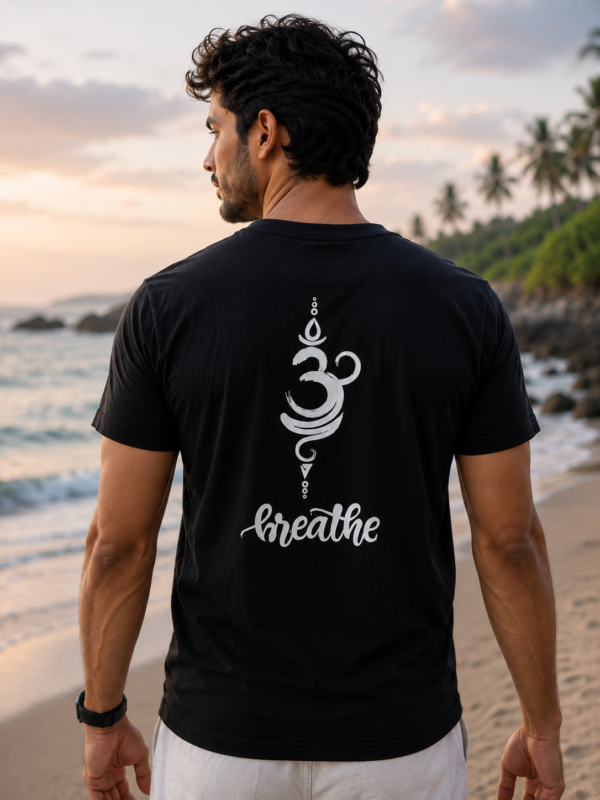 om breathe black_model2 close