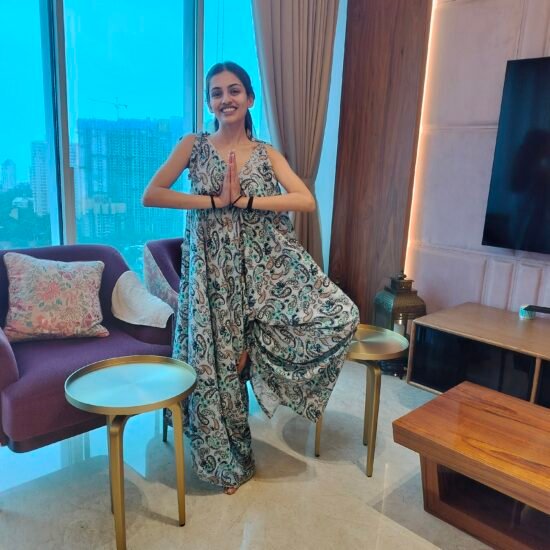 Paisley Dhoti Dress Copy